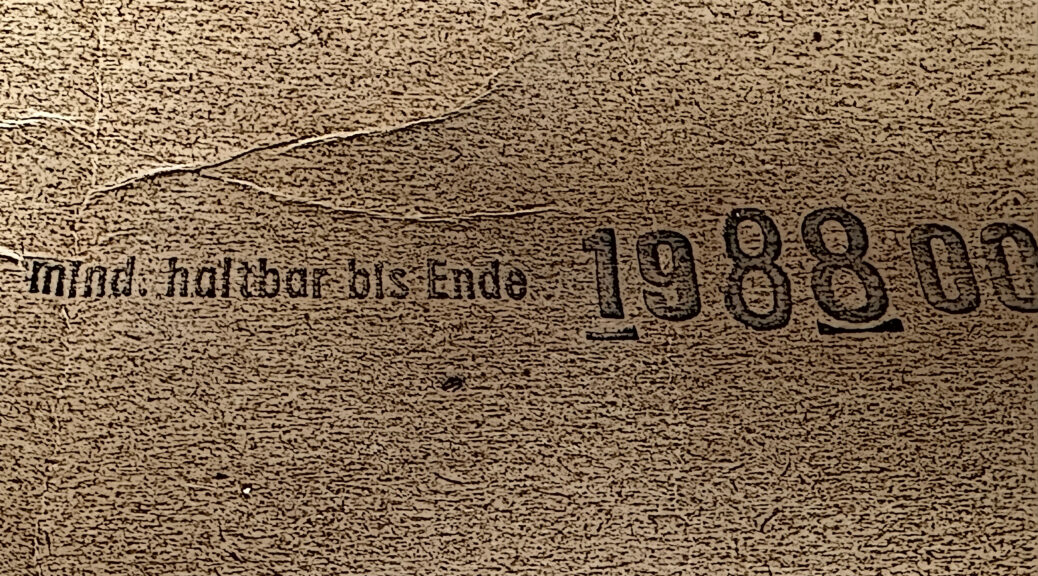 "Best before end: 1988"